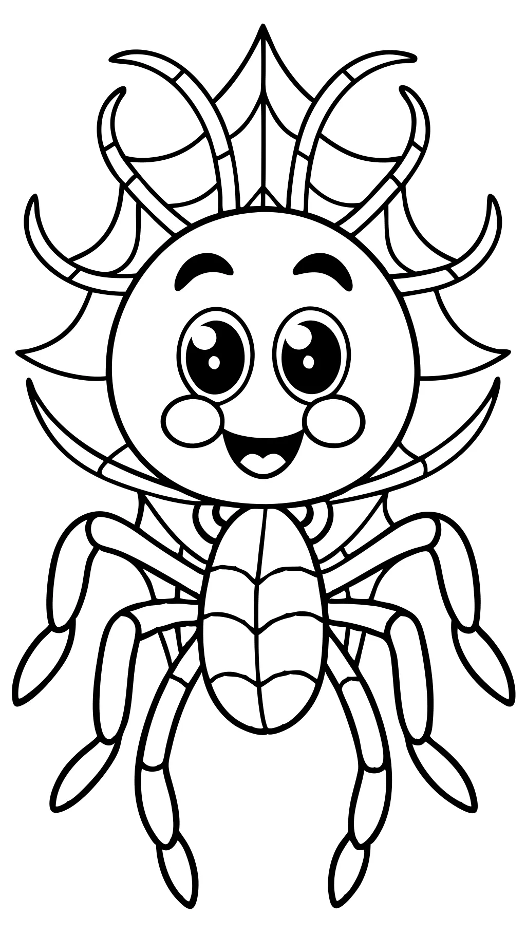 cute spider coloring pages